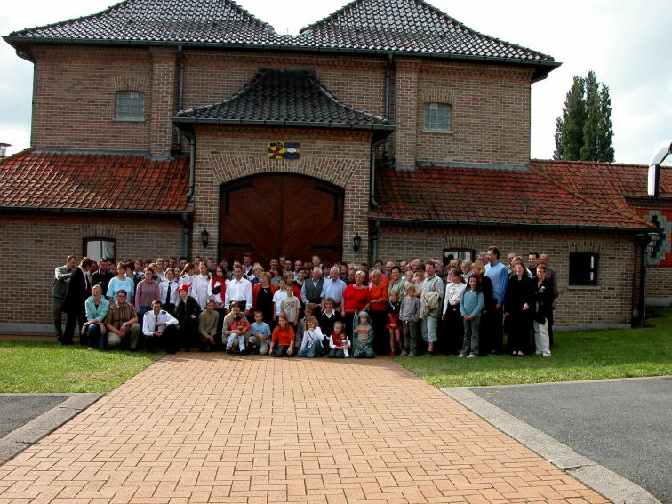 nog vlug een groepsfoto voor het vertrekken. 